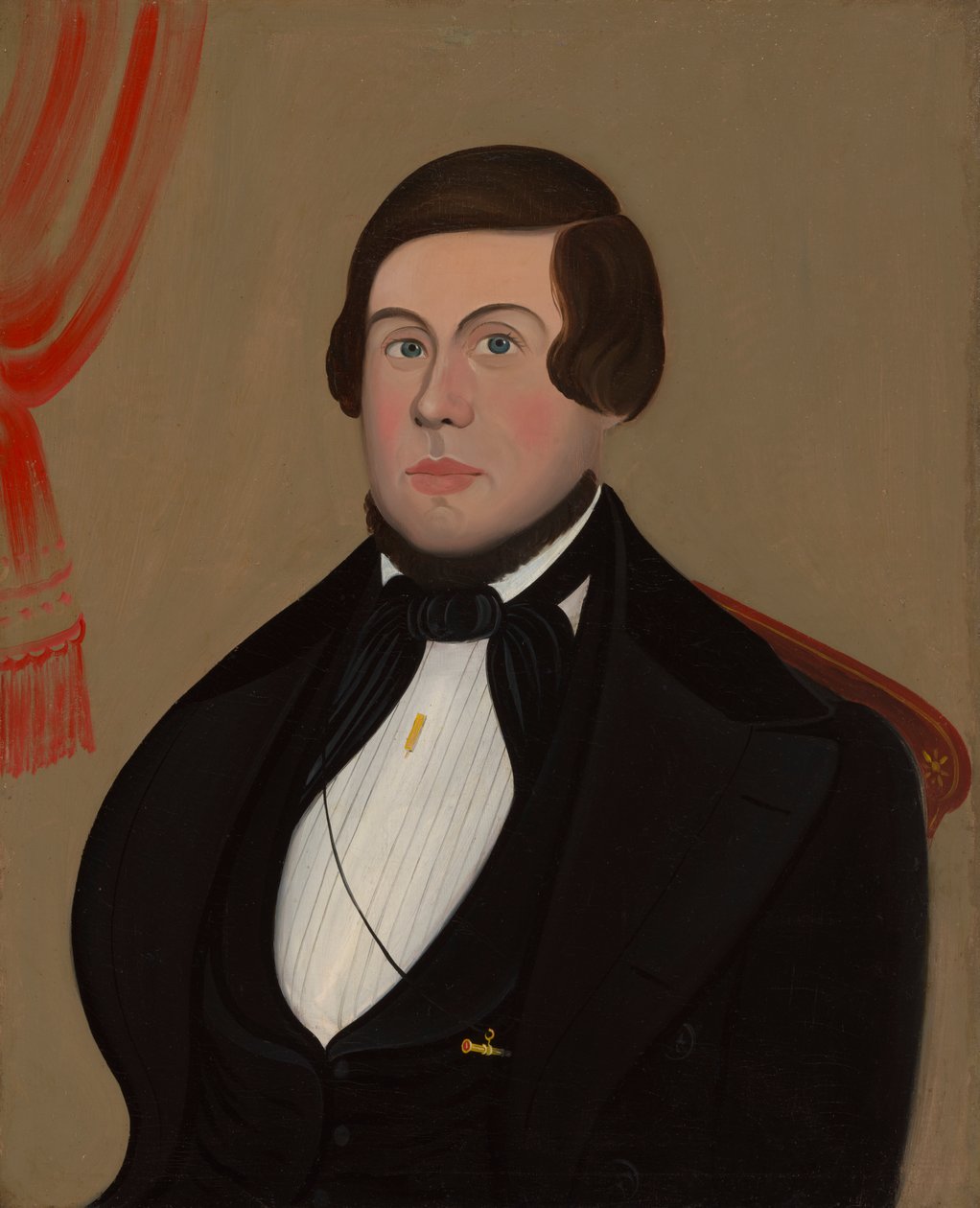 Mand med guldblyant, ca. 1850. af Unbekannt
