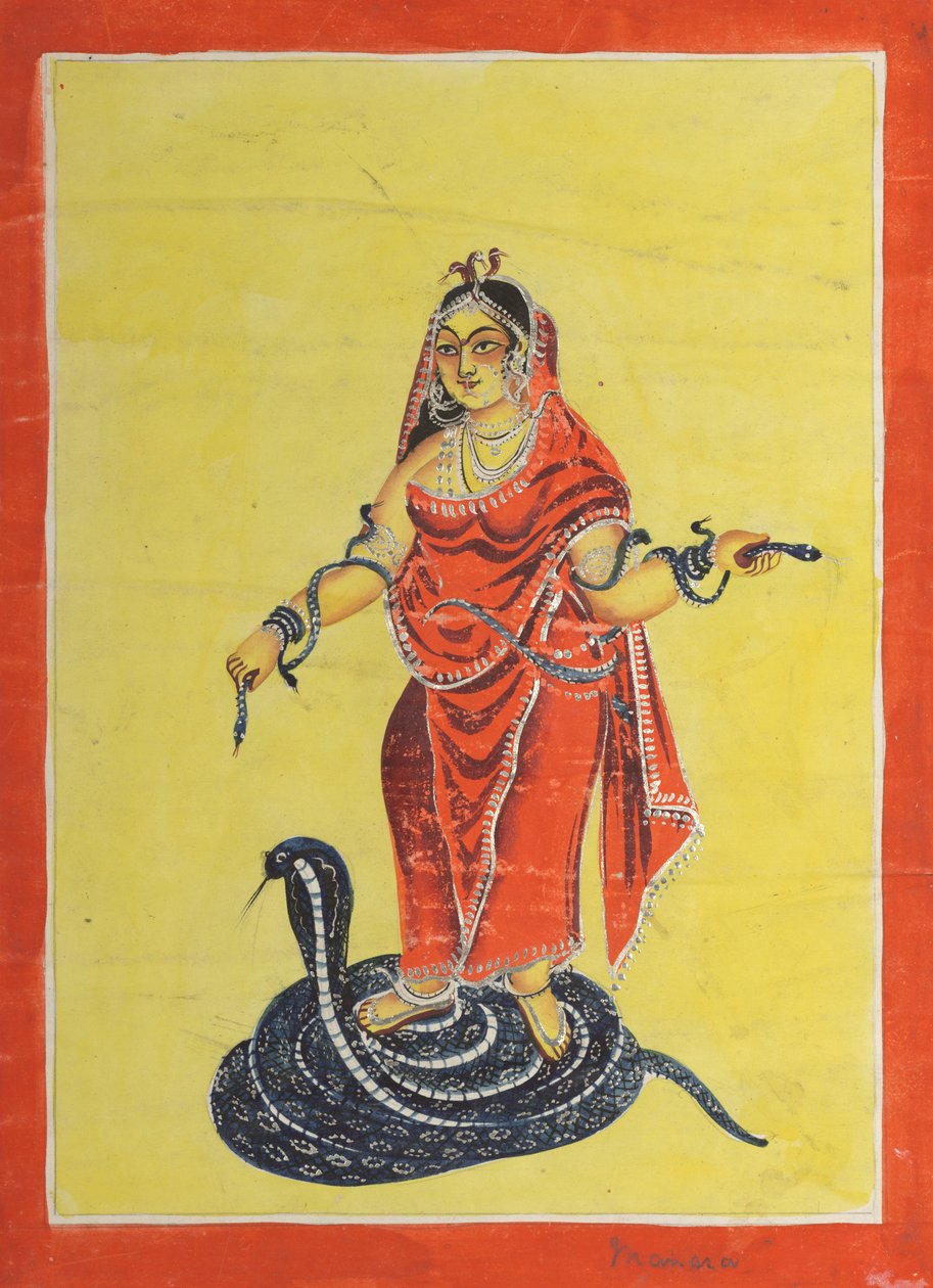 Manasa, Slangegudinden, 1800-tallet. af Unbekannt