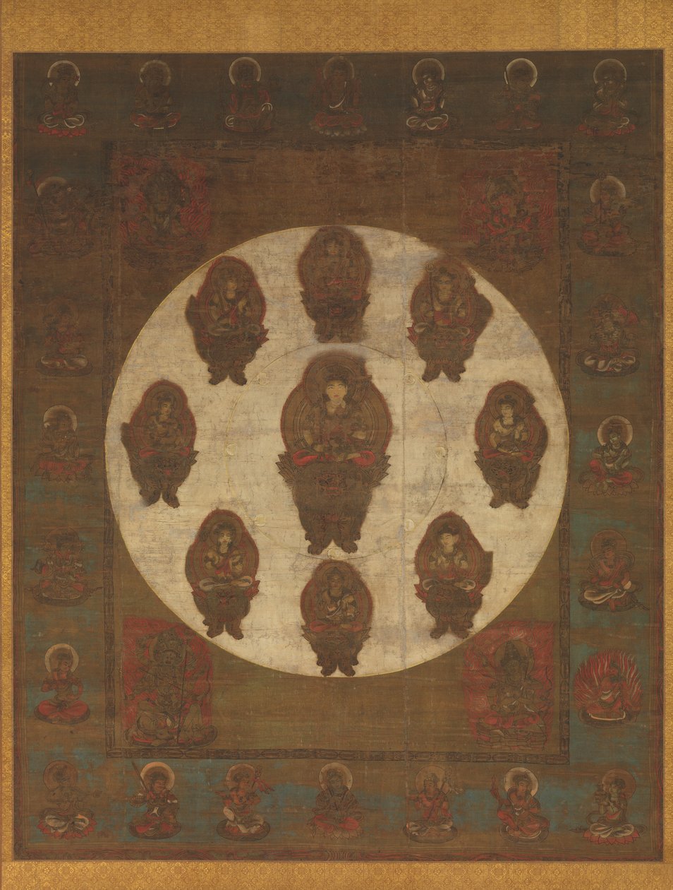 Mandala af Monju Bosatsu, 13. århundrede. af Unbekannt