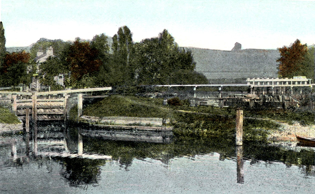 Mapledurham Lock, Oxfordshire, 20. århundrede af Unbekannt