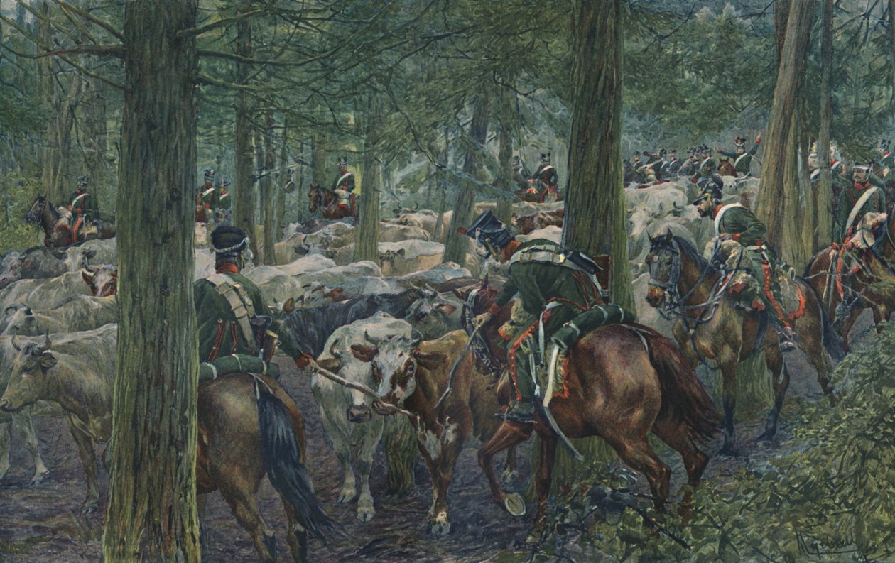 Marbots Soldiers Foraging On the Retreat, 1896 af Unbekannt