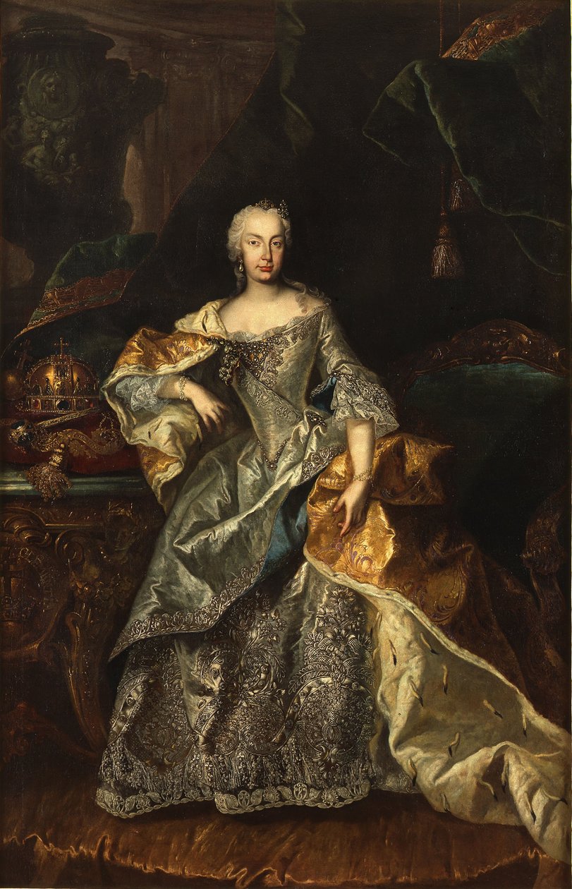 Maria Theresa som dronningen af Ungarn, 1740-1741. af Unbekannt