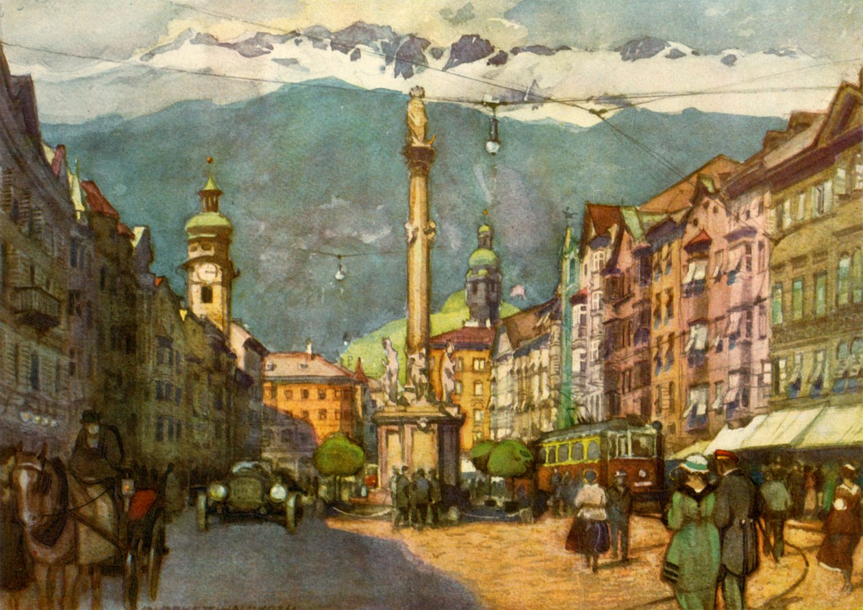 Maria Theresienstrasse, c1929. af Unbekannt
