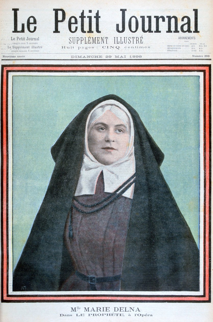 Marie Delna i operaen Prophet, 1898 af Unbekannt