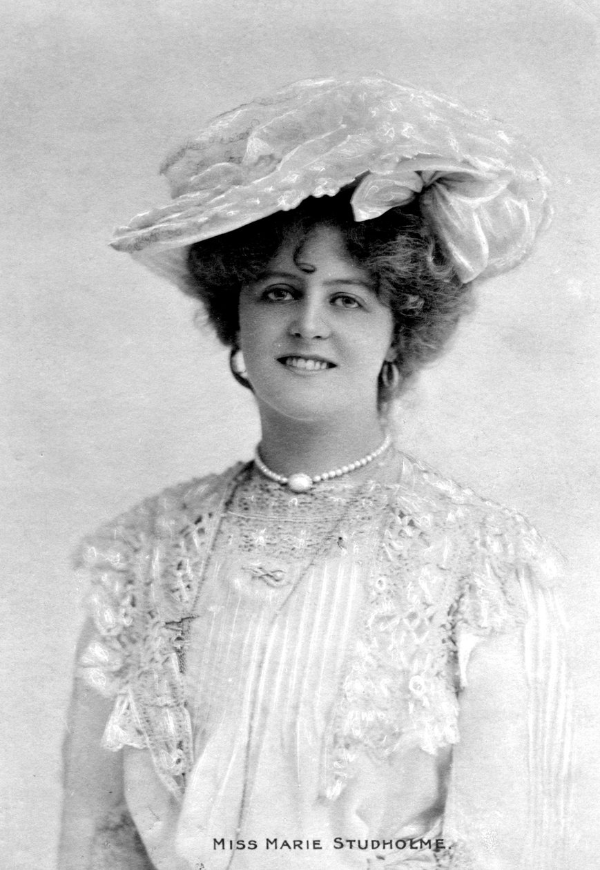 Marie Studholme 1875-1930, engelsk skuespillerinde, 1903 af Unbekannt