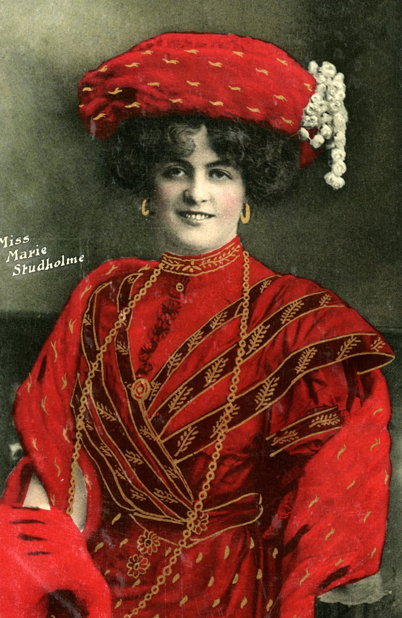 Marie Studholme 1875-1930, engelsk skuespillerinde, 1907 af Unbekannt