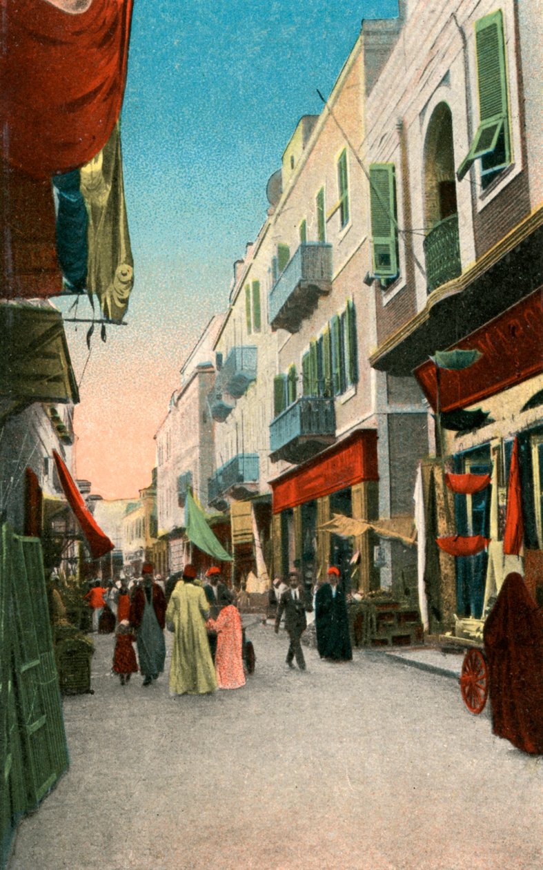 Market Street, Suez, Egypten, 20. århundrede af Unbekannt