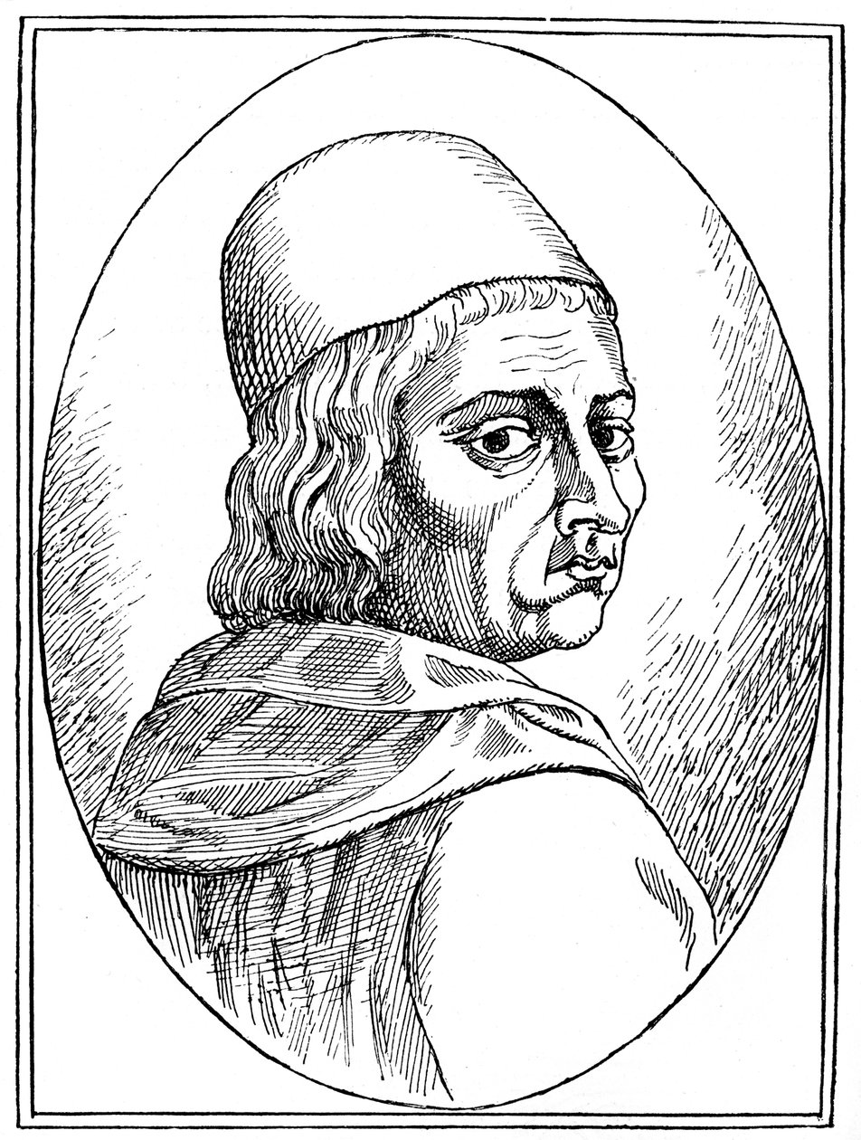 Marsilio Ficino 1433-1499, italiensk humanistisk filosof, 1882 af Unbekannt