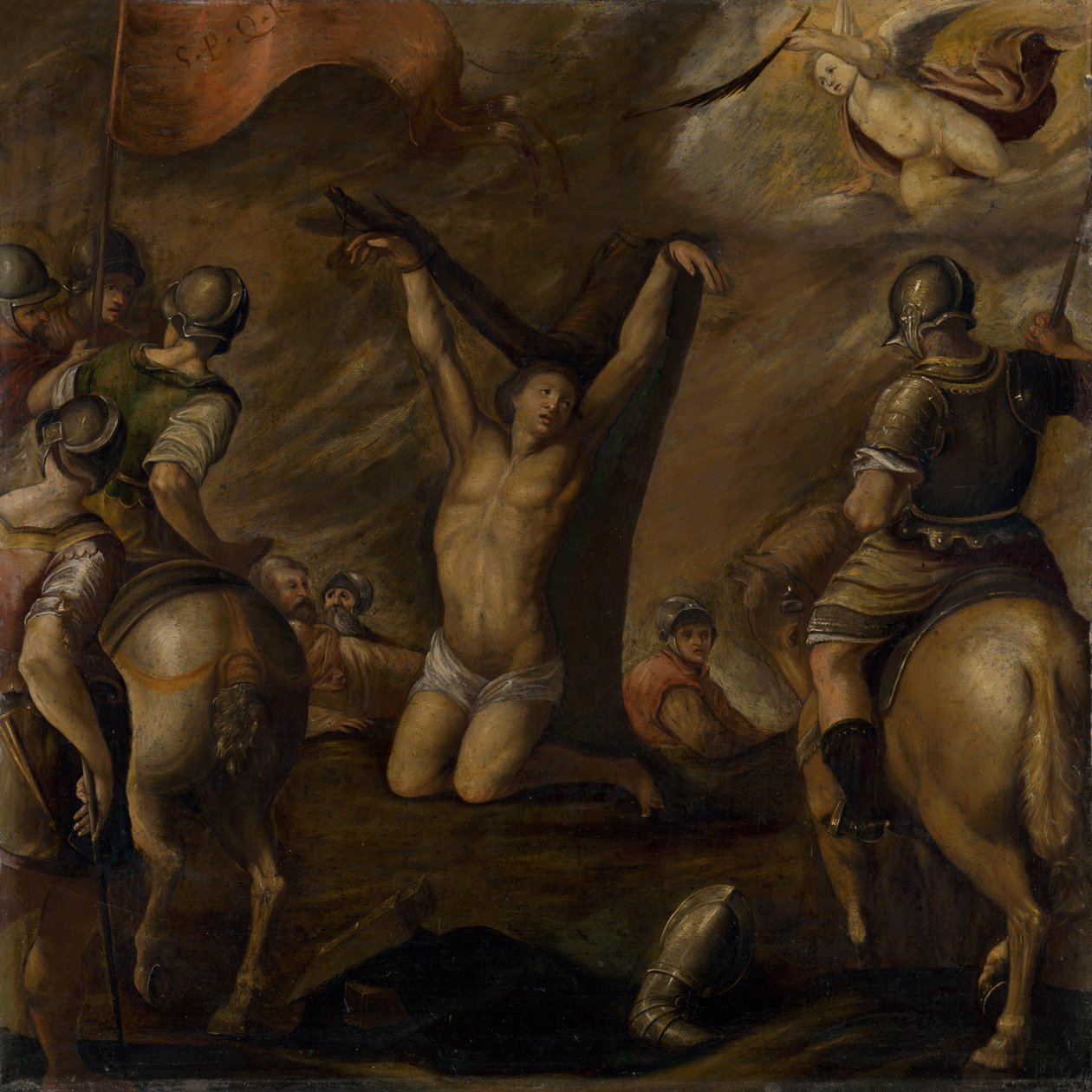 Martyrium af Sankt Sebastian af Unbekannt
