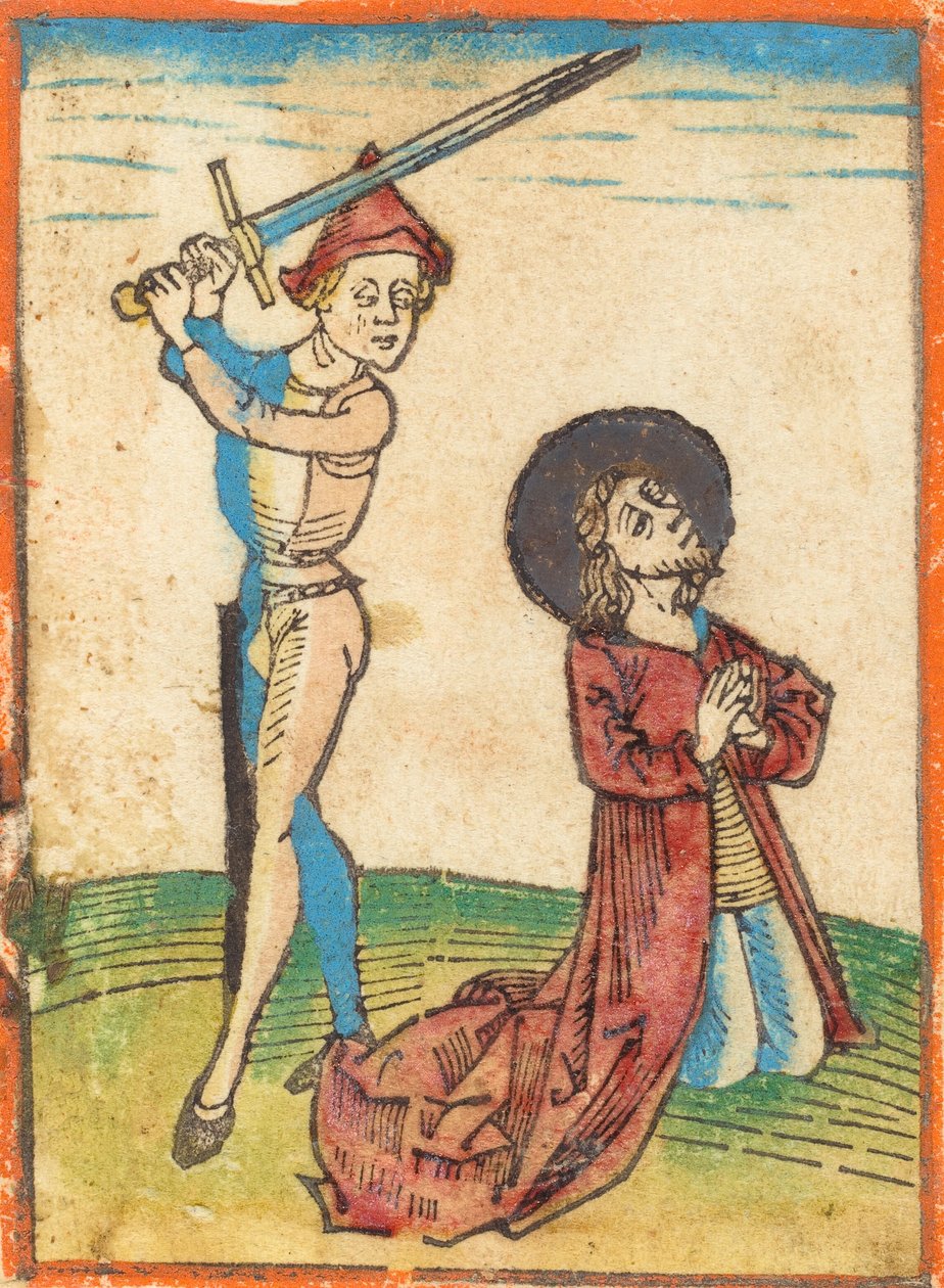 En helligs martyrium, ca. 1480. af Unbekannt