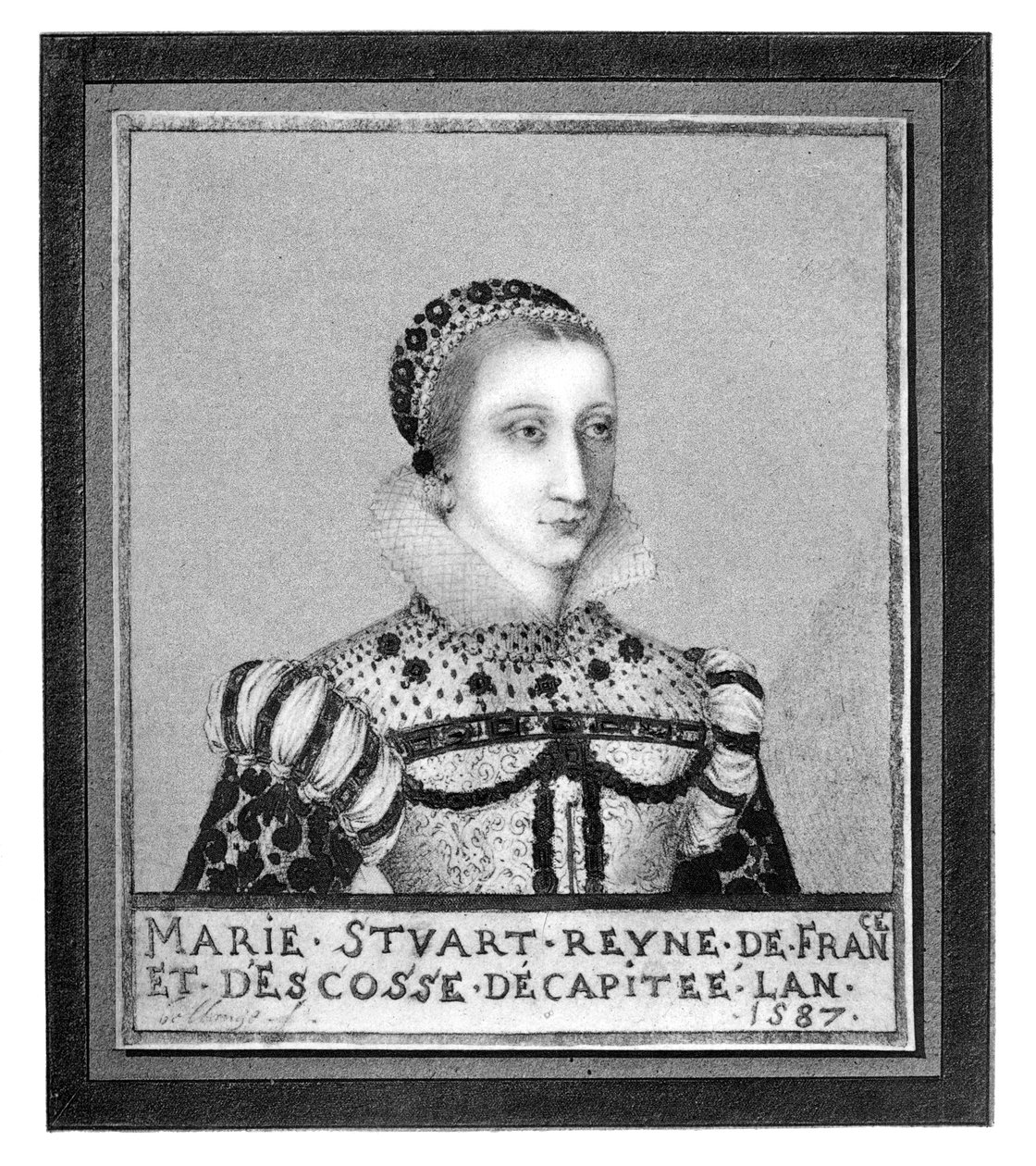 Mary, dronning af Skotten, 1587, 1896 af Unbekannt