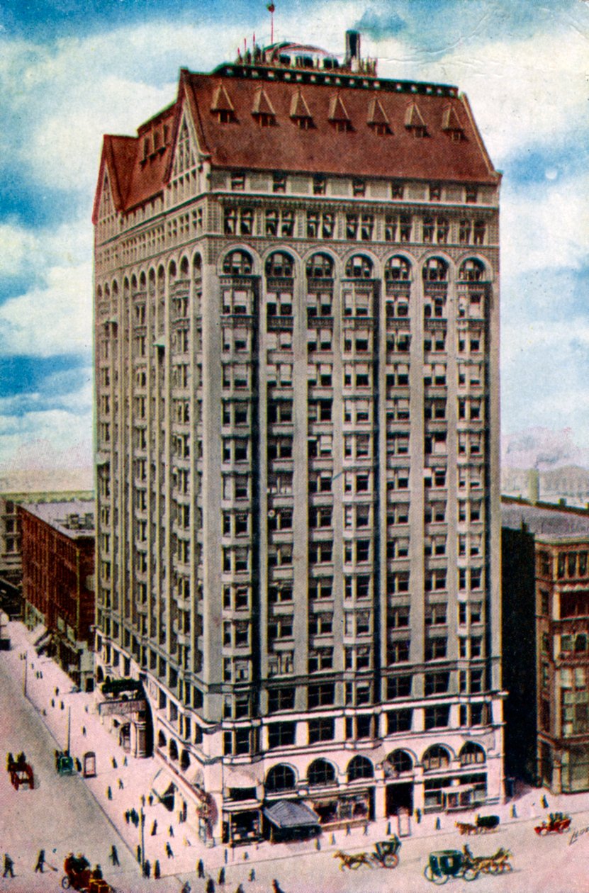 Frimurertemplet, Chicago, 1907 af Unbekannt