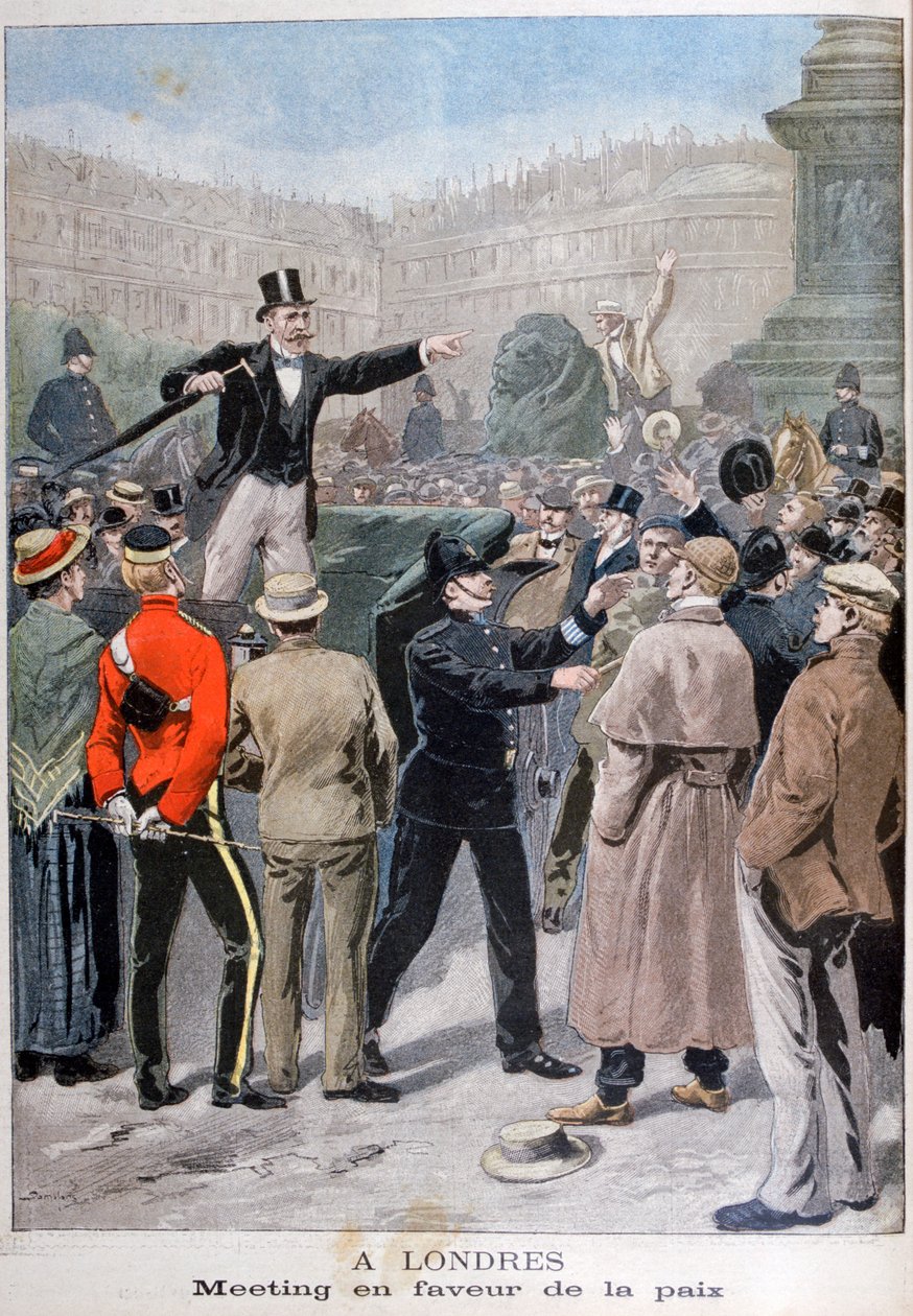 Møde til fordel for fred, London, 1899 af Unbekannt