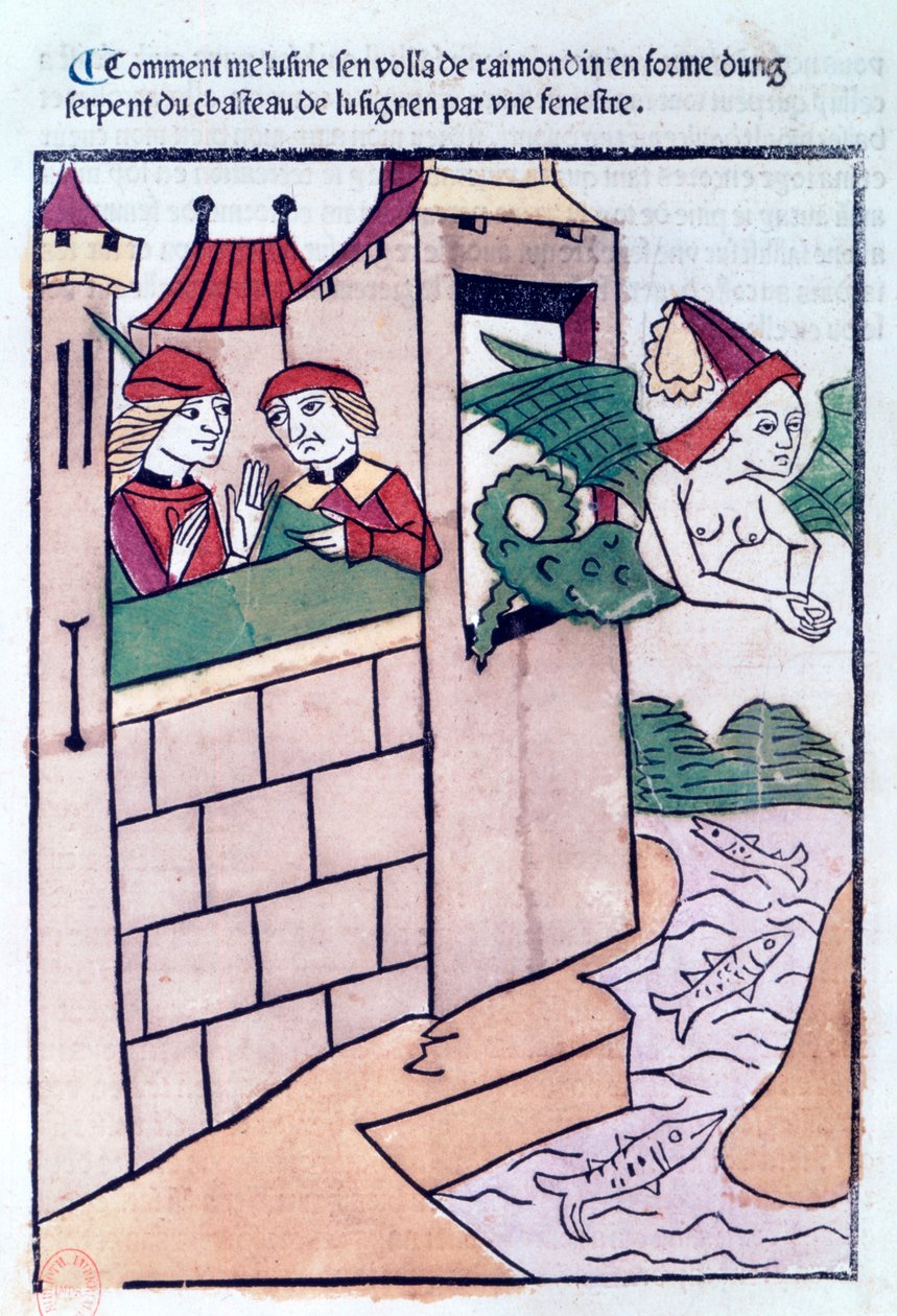 Melusine flyver væk, 1478 af Unbekannt