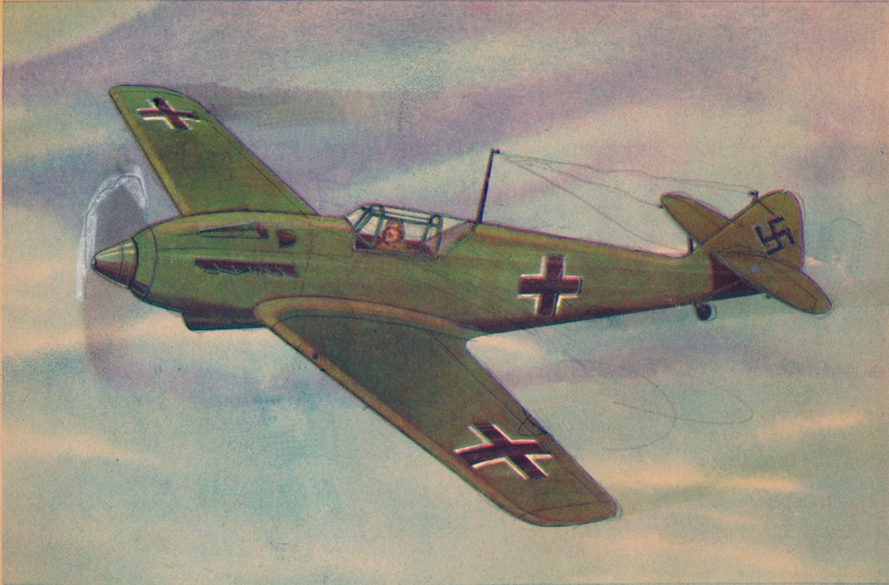 Messerschmitt M.E. 109 Fighter Monoplane, c1944. af Unbekannt