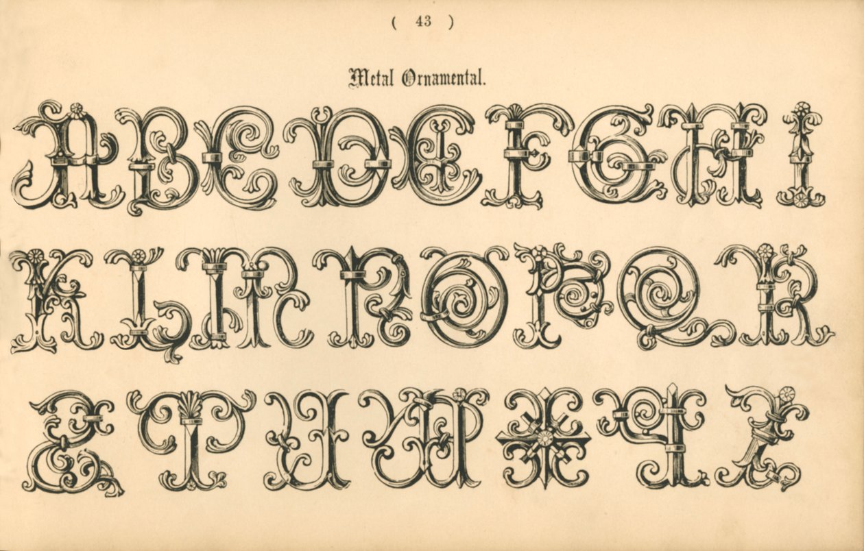 Metal ornamental, 1862 af Unbekannt
