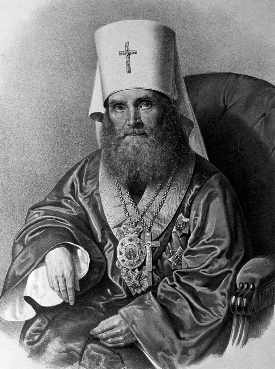 Metropolit Filaret Drozdov fra Moskva, c1800-tallet af Unbekannt