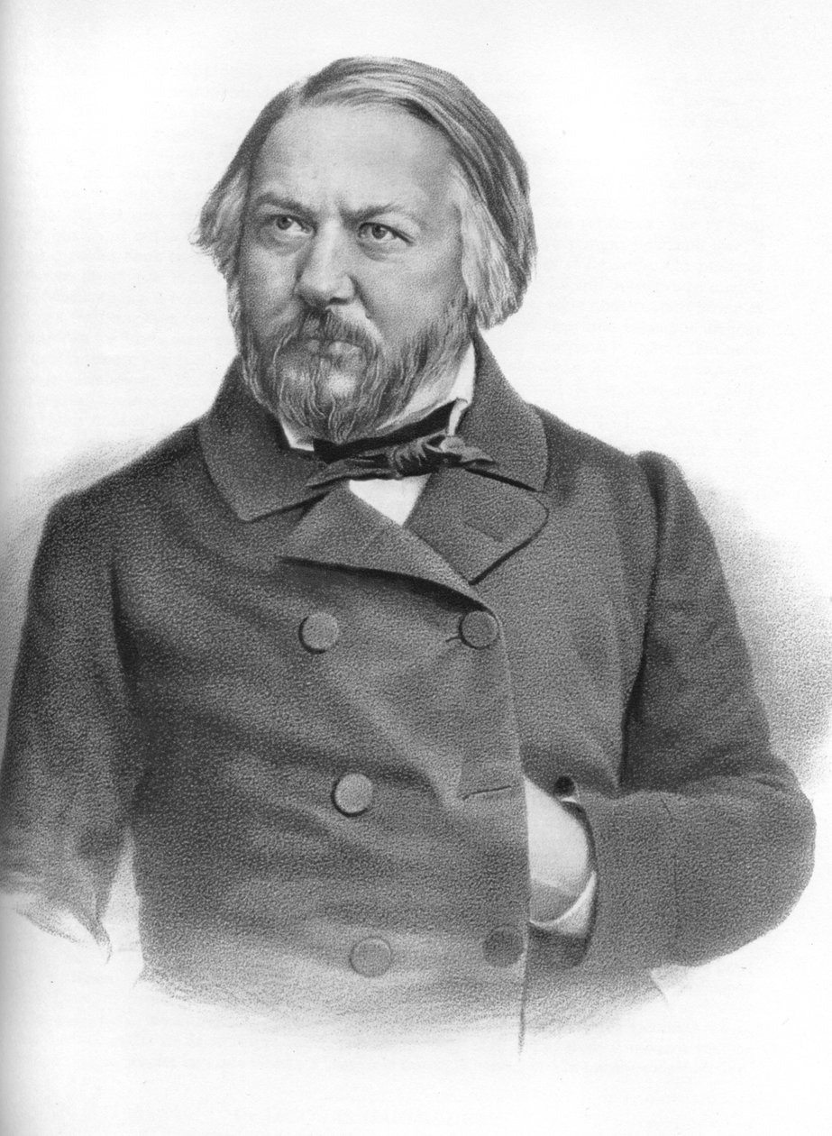 Mikhail Ivanovich Glinka 1804-1857, russisk komponist af Unbekannt