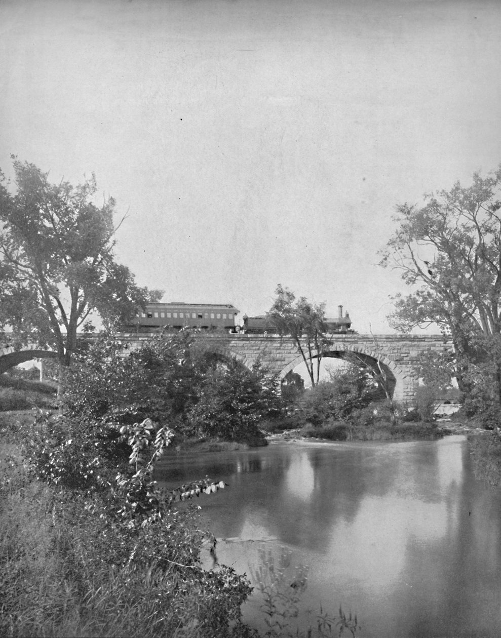 Mill Creek Bridge, Pennsylvania Railroad, c1897. af Unbekannt