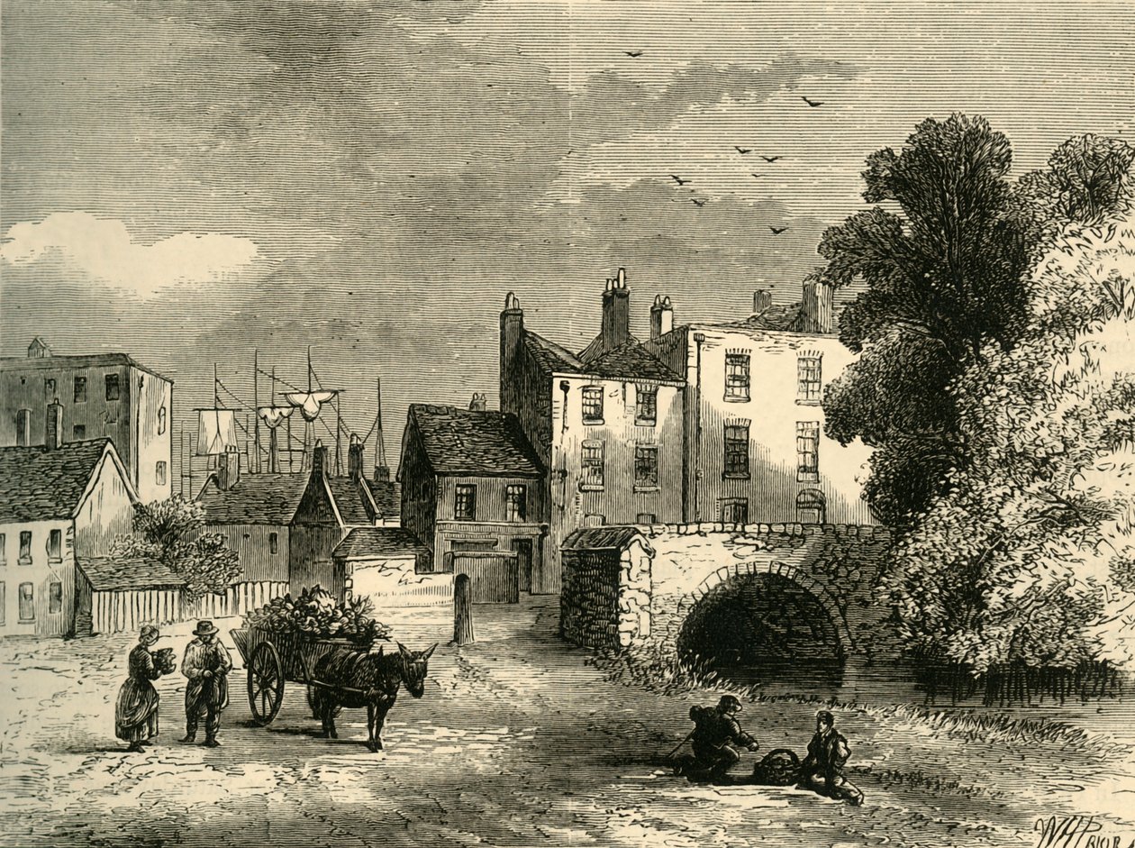 Mill Pond Bridge, i 1826, c1878. af Unbekannt