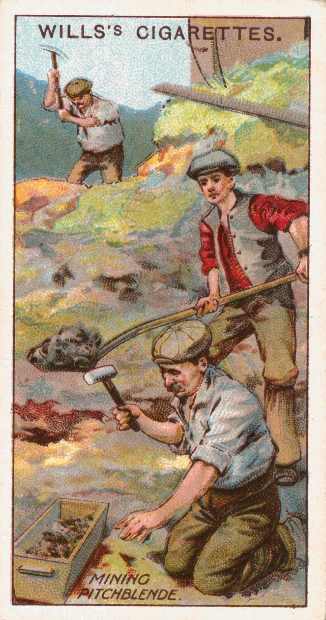 Mining Pitchblende, Cornwall, England, c1916 af Unbekannt