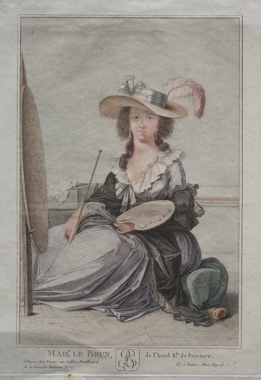 Fru Vigée Lebrun, ca. 1800. af Unbekannt