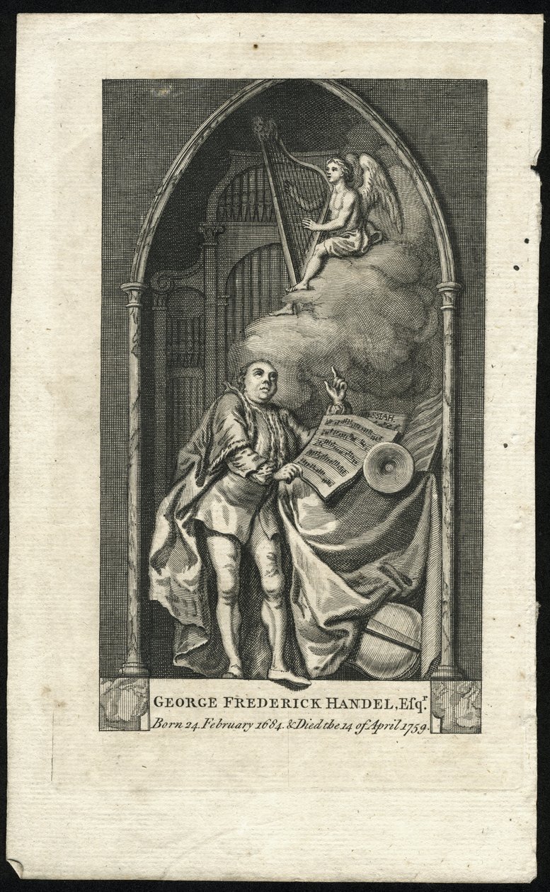Monument til Georg Friedrich Handel af Unbekannt