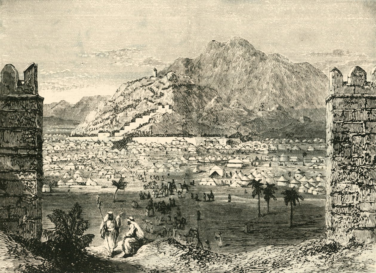 Arafat-bjerget, nær Mekka, 1890. af Unbekannt
