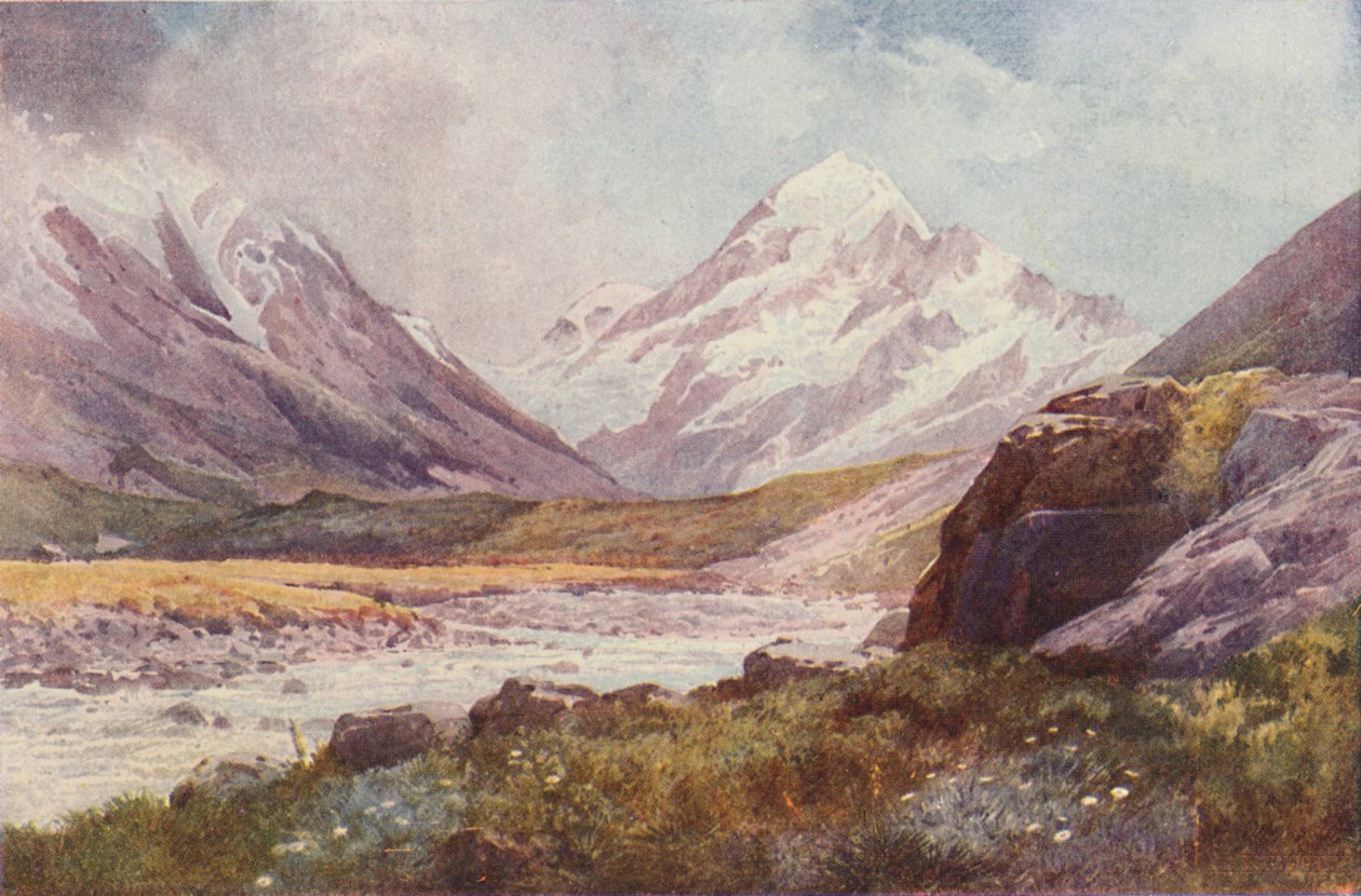 Mount Cook, New Zealand, 1923. af Unbekannt