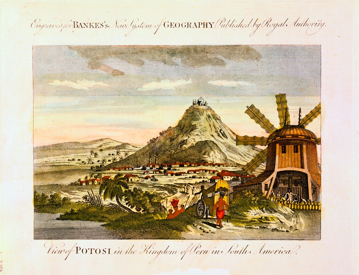 Mount Potosi, Bolivia, c1788. af Unbekannt