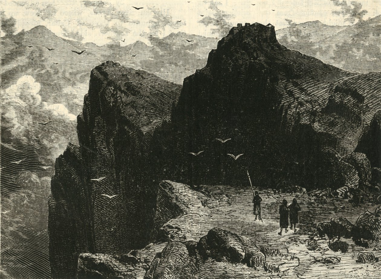 Bjergscene i Epirus, 1890. af Unbekannt