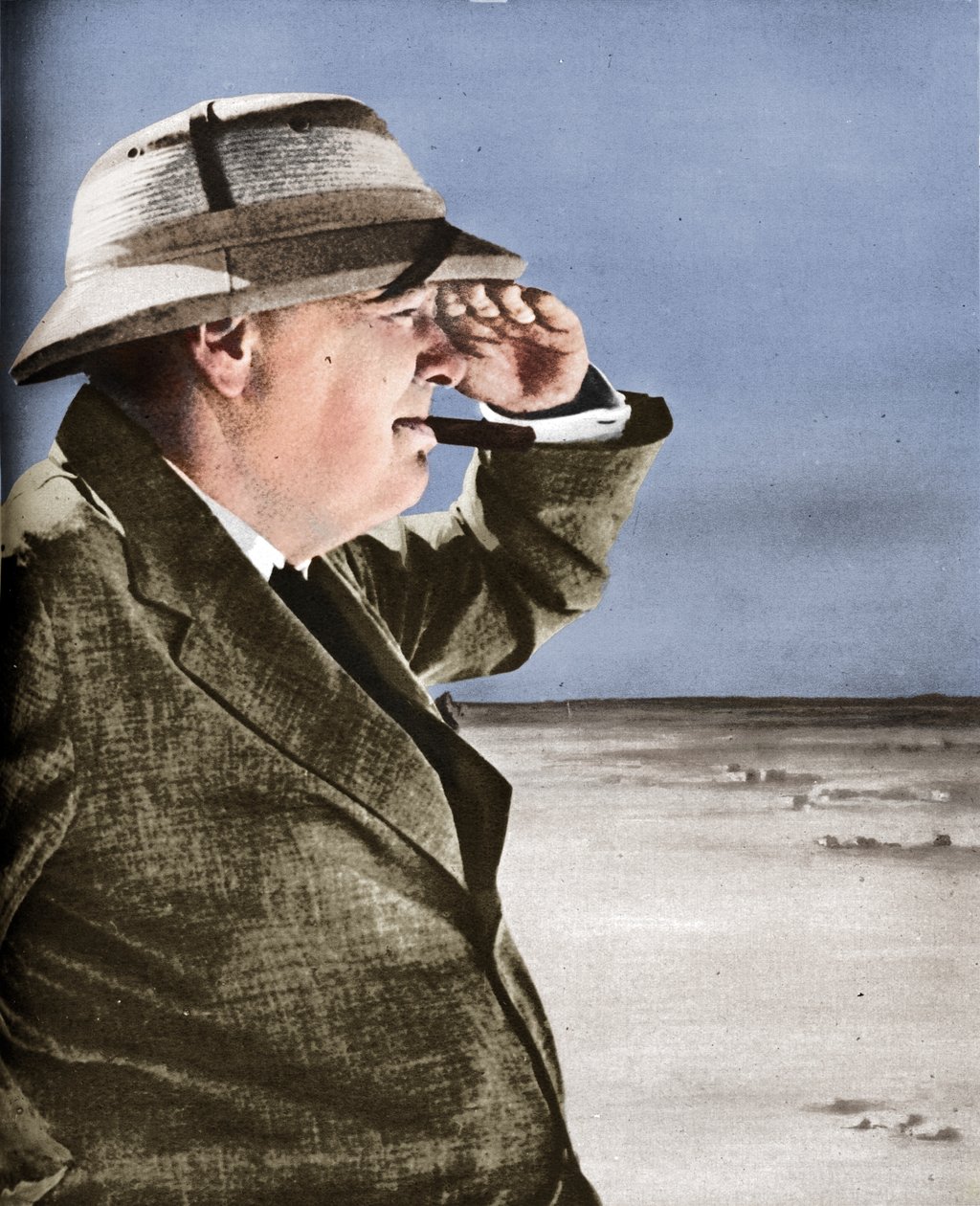 Mr. Churchill spionerer fjenden, 1943. af Unbekannt
