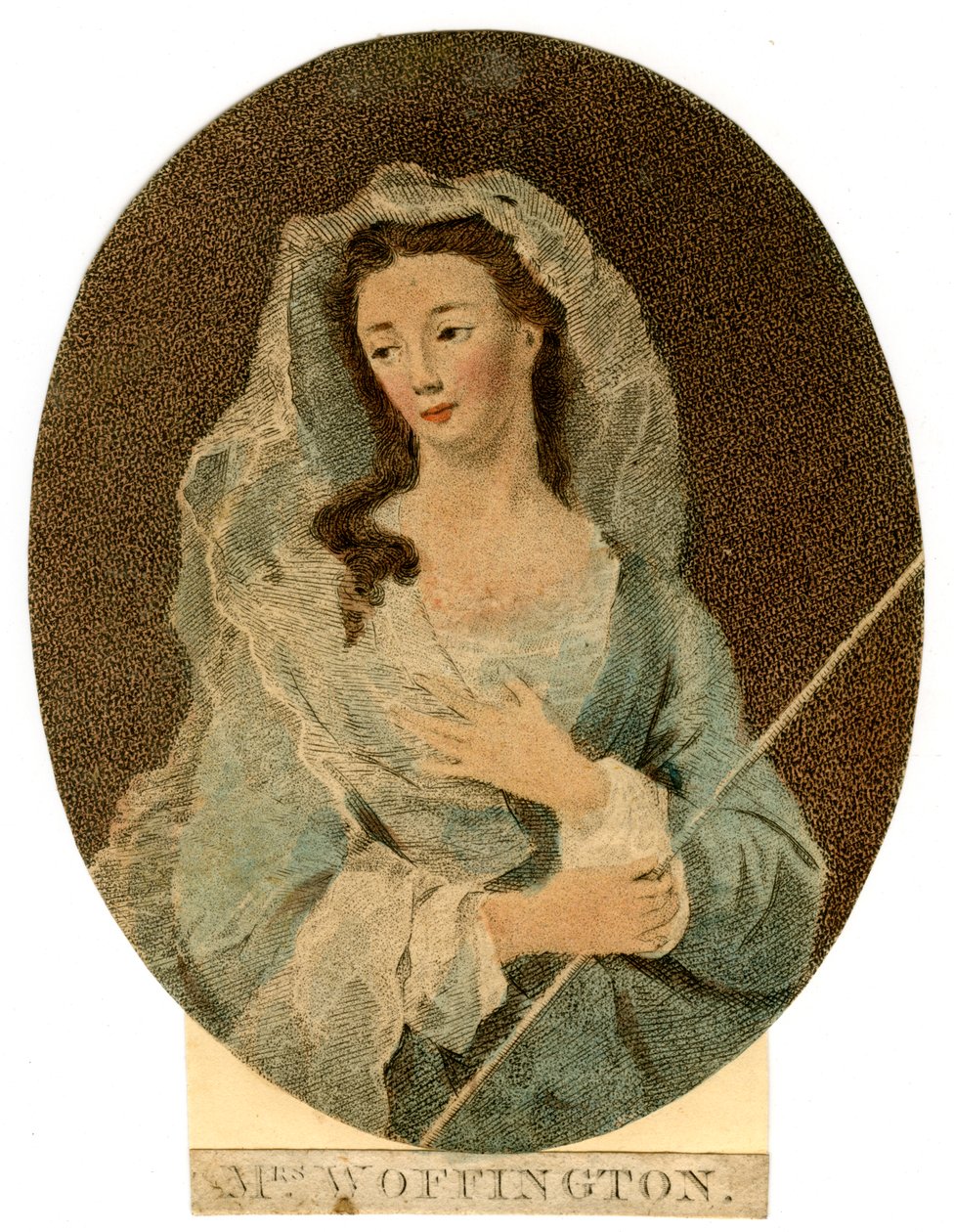 Fru Woffington, c1760 af Unbekannt