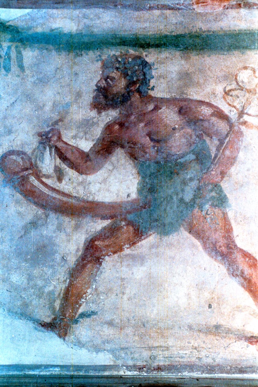 Vægmaleri af Merkur, Pompeji, Italien af Unbekannt