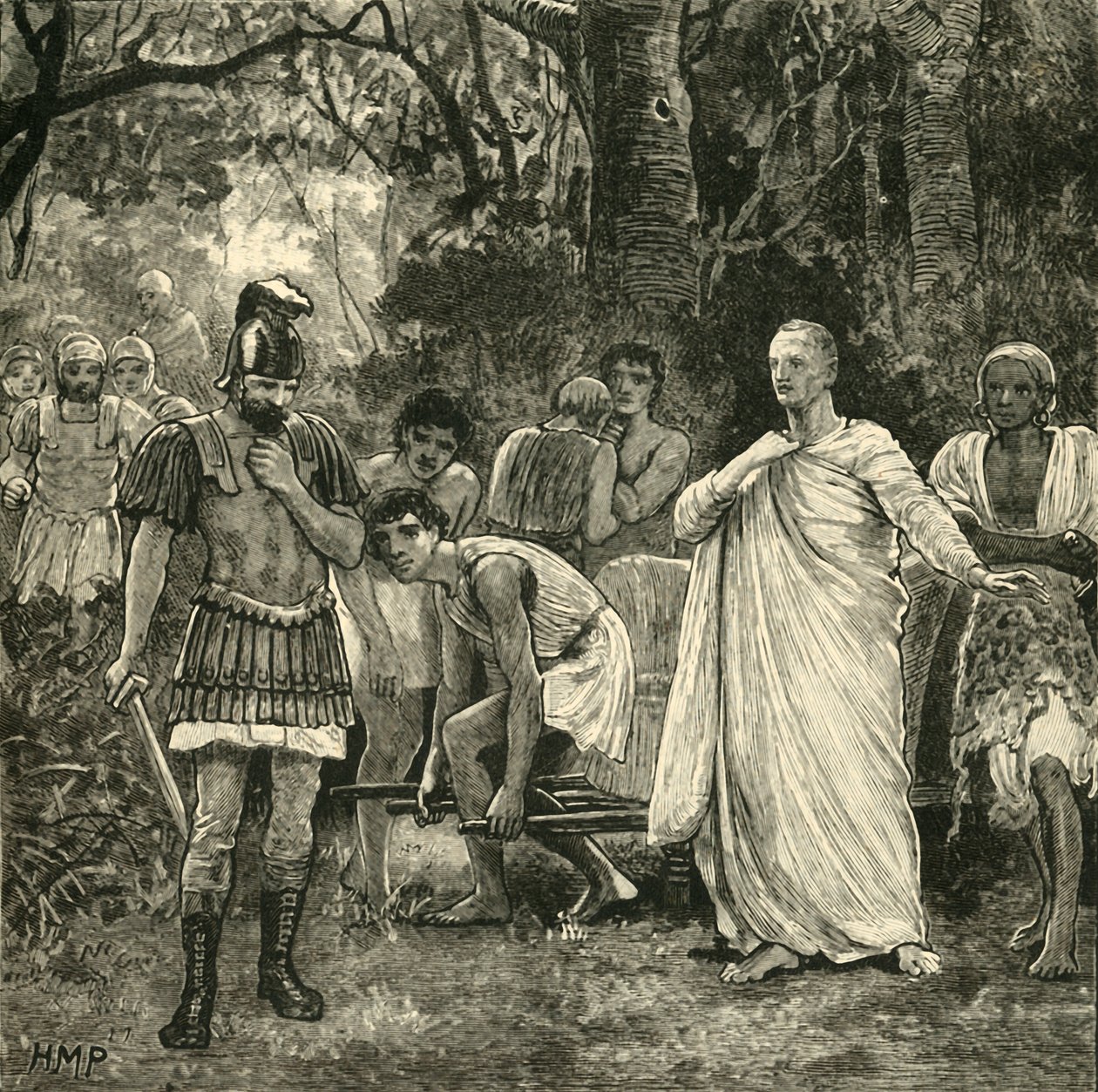 Mordet på Cicero, 1890. af Unbekannt