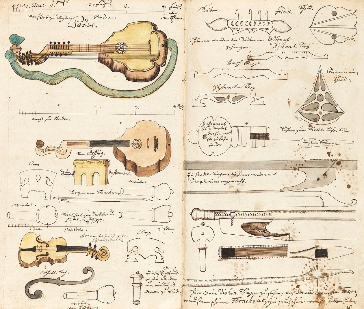 Musikmanuskript fra Miners Music, ca 1760. af Unbekannt