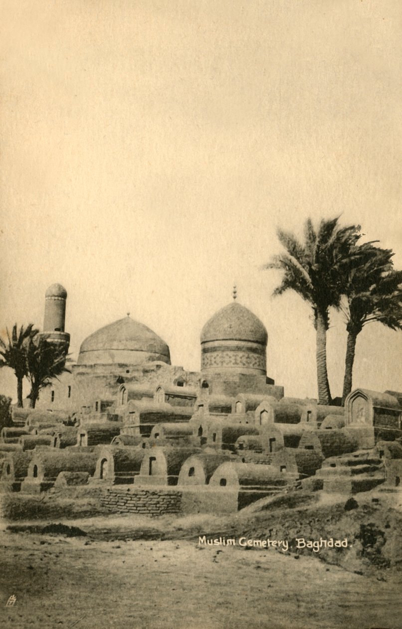 Muslimsk kirkegård, Bagdad, c1918-c1939. af Unbekannt