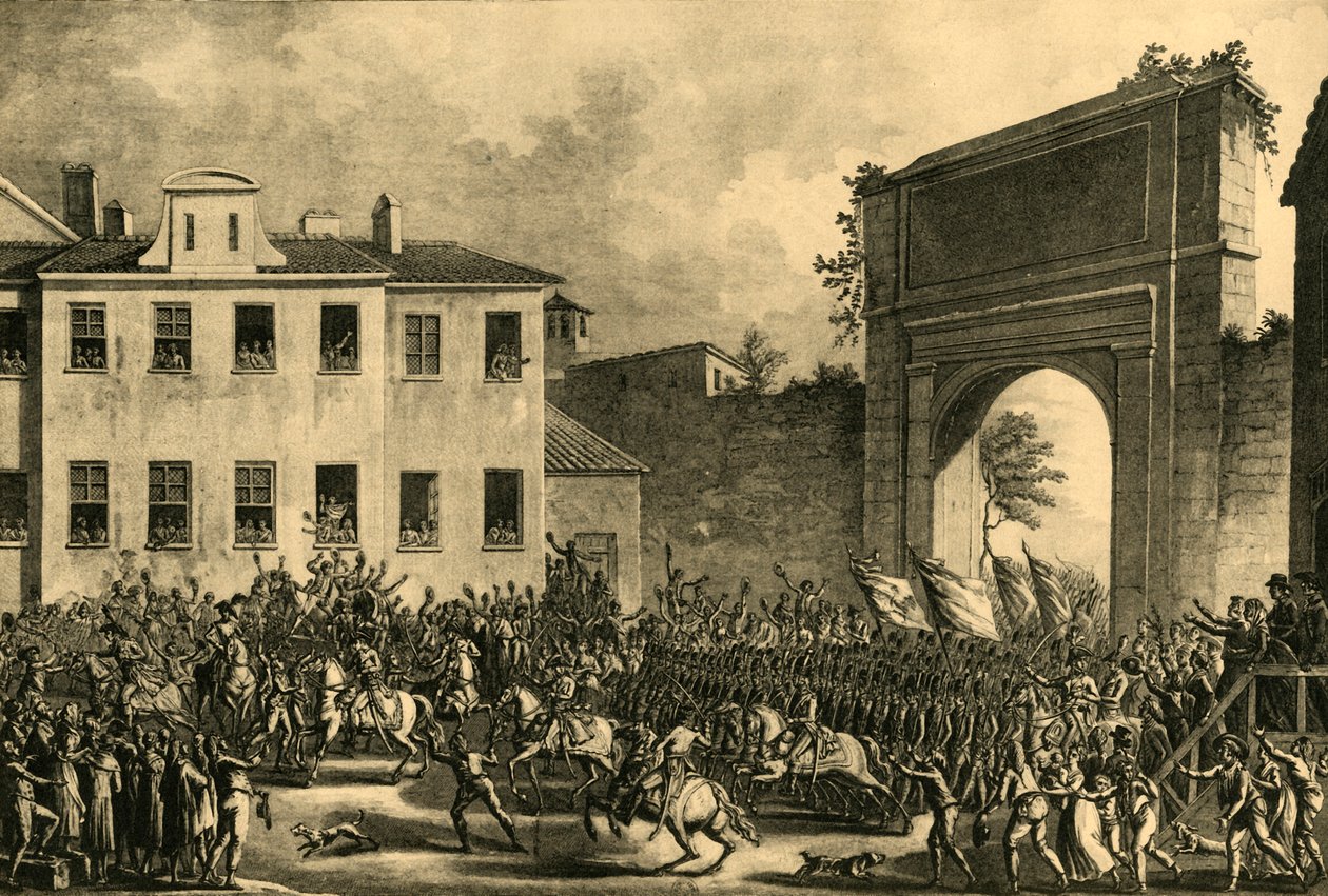 Napoleon går ind i Milano, 14. maj 1796, 1921. af Unbekannt