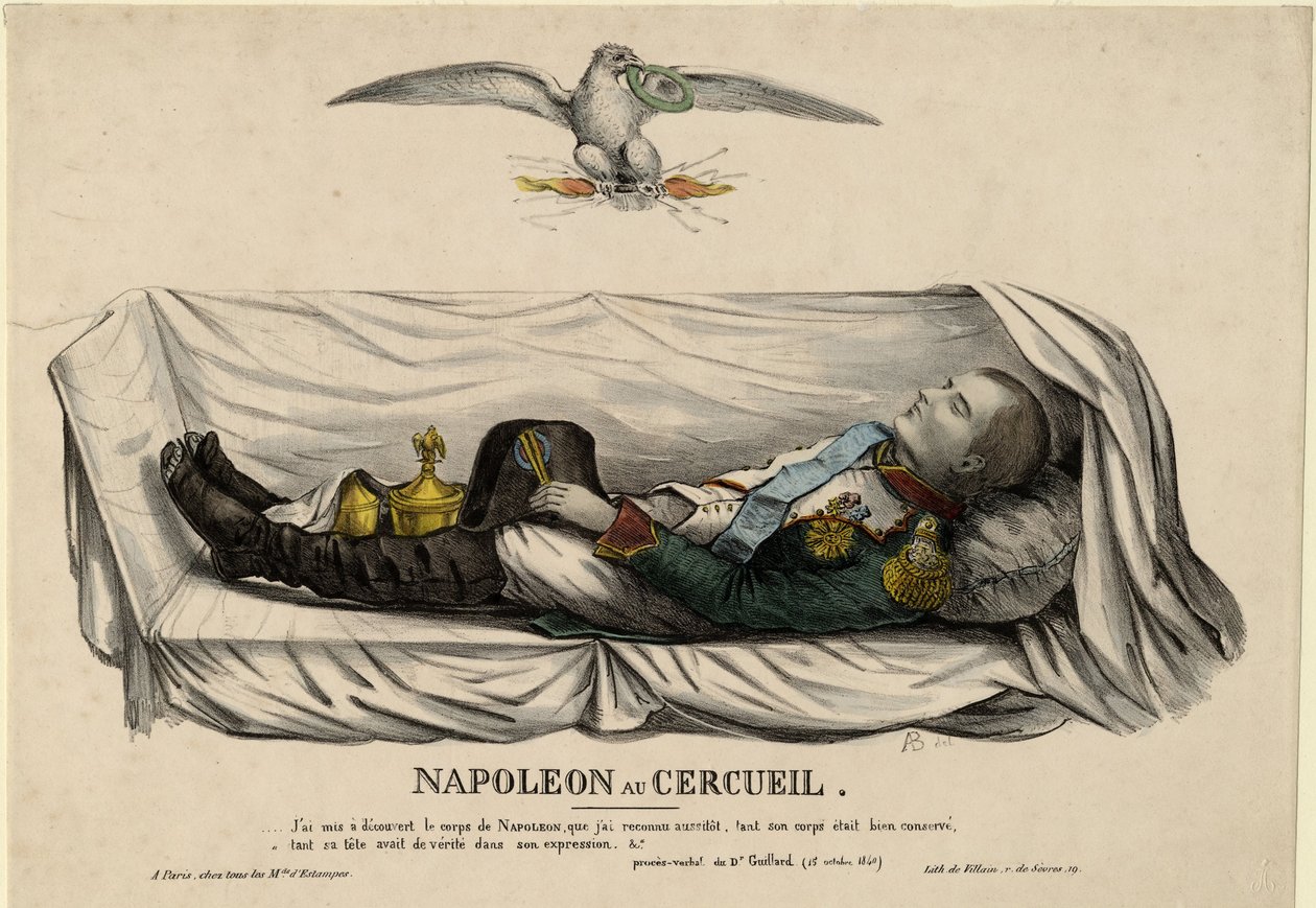 Napoleons kiste, ca. 1840 af Unbekannt