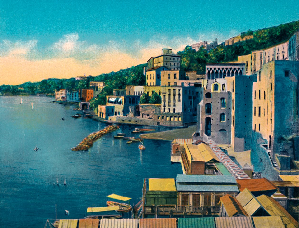 Napoli - Posillipo, ca. 1900. af Unbekannt