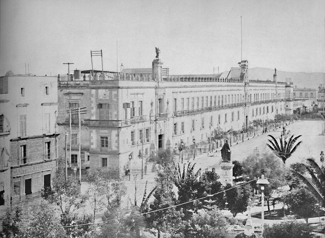 Nationalpaladset, Mexico City, c1897. af Unbekannt