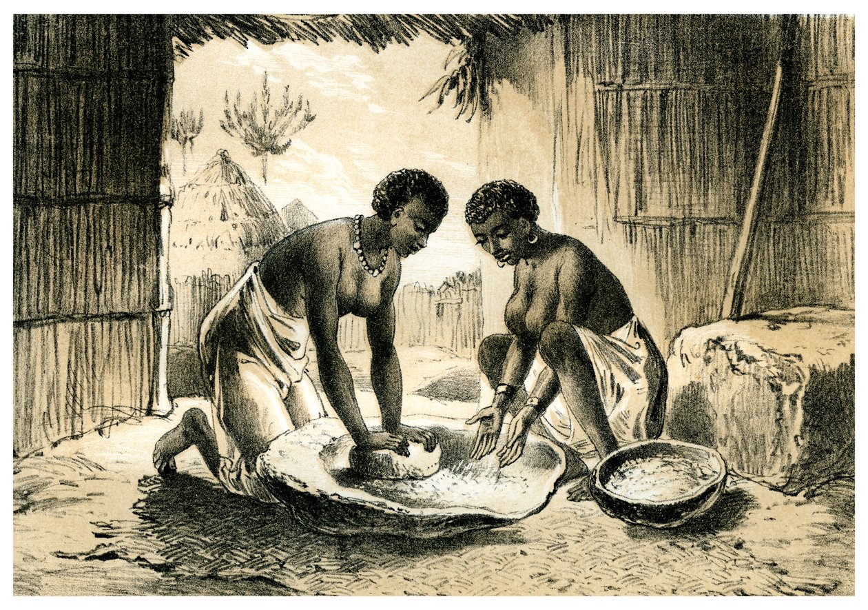 Natives Making Pombe, 1883 af Unbekannt