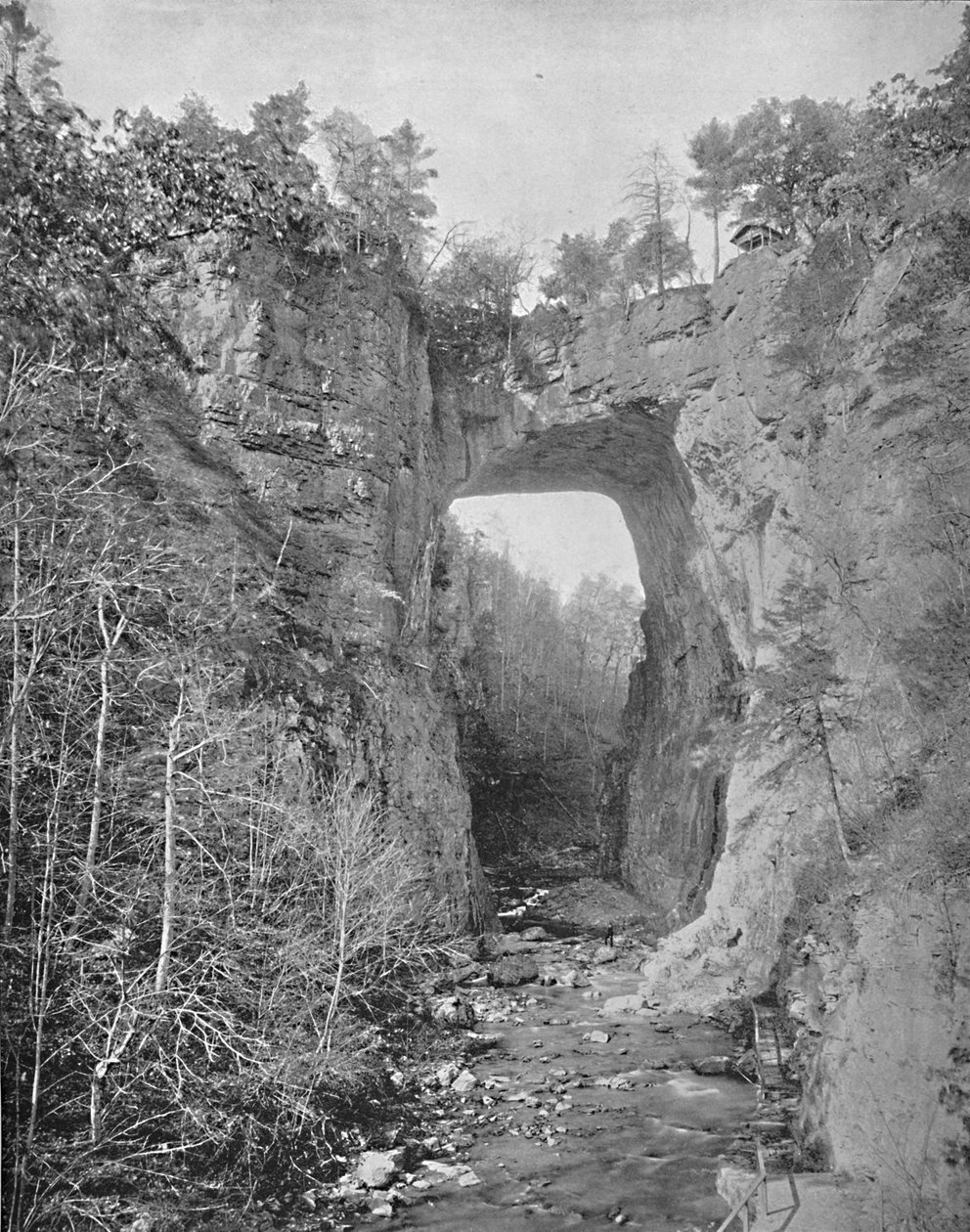 Natural Bridge, Virginia, c1897. af Unbekannt