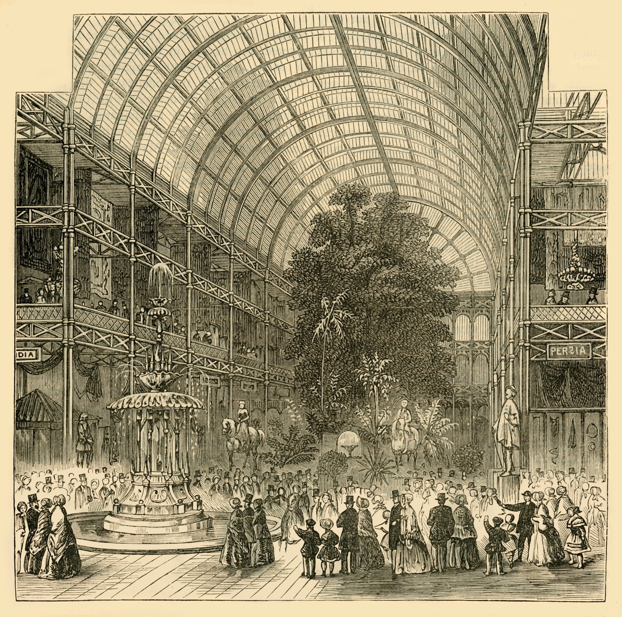 Skibet af den store udstilling af 1851, c1876. af Unbekannt