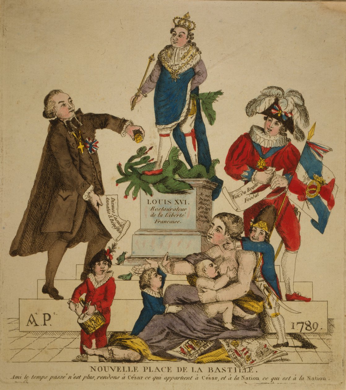 Ny Place de la Bastille, 1789. af Unbekannt