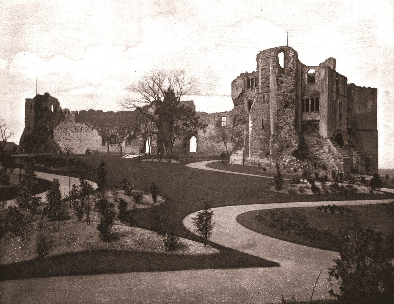 Newark Castle, Nottinghamshire, 1894. af Unbekannt