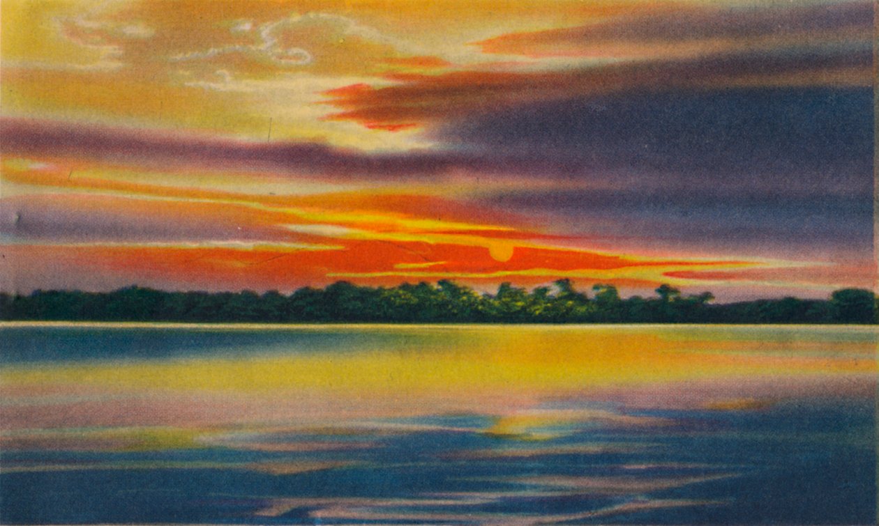 Nattefald på Magdalena-floden, Barranquilla, c1940