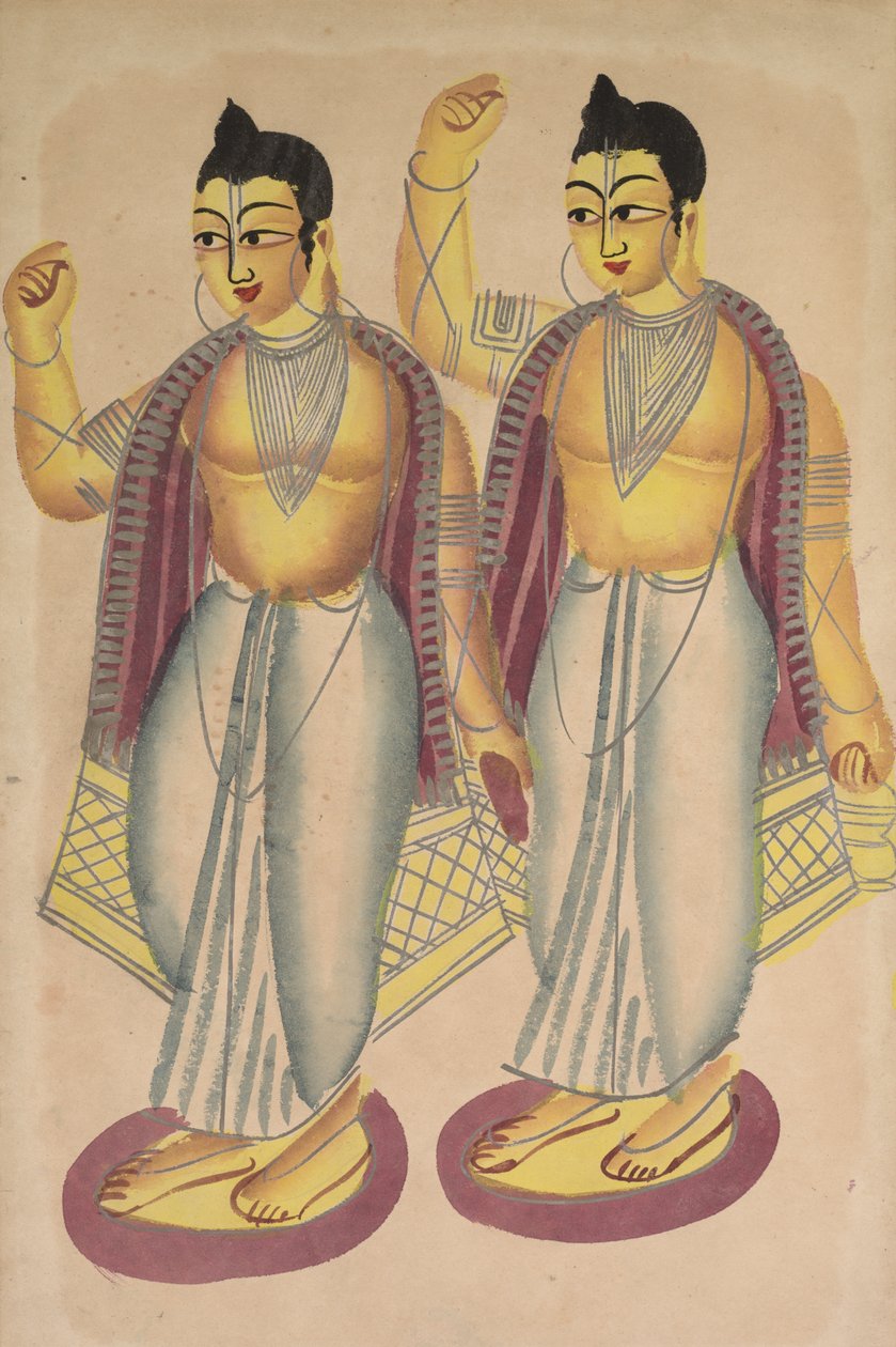 Nitai og Gaur, 1800-tallet. af Unbekannt