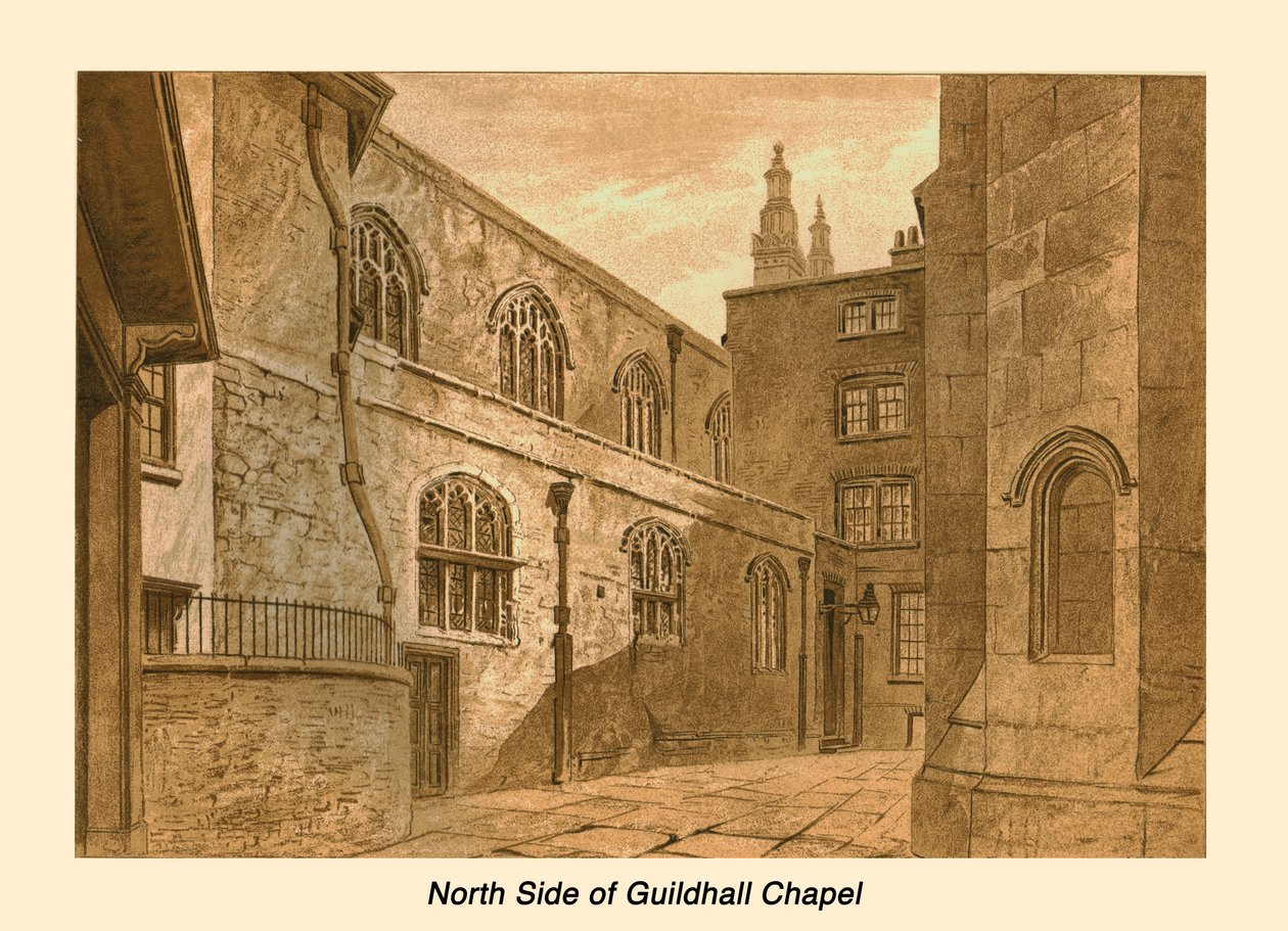 North Side of Guildhall Chapel, 1886 af Unbekannt
