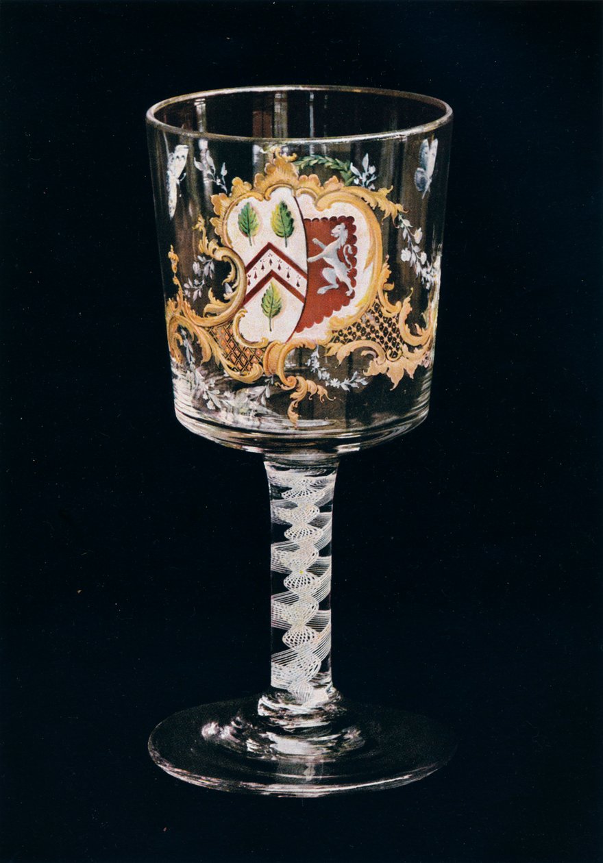 Gammel engelsk glaspokal, c1775 af Unbekannt